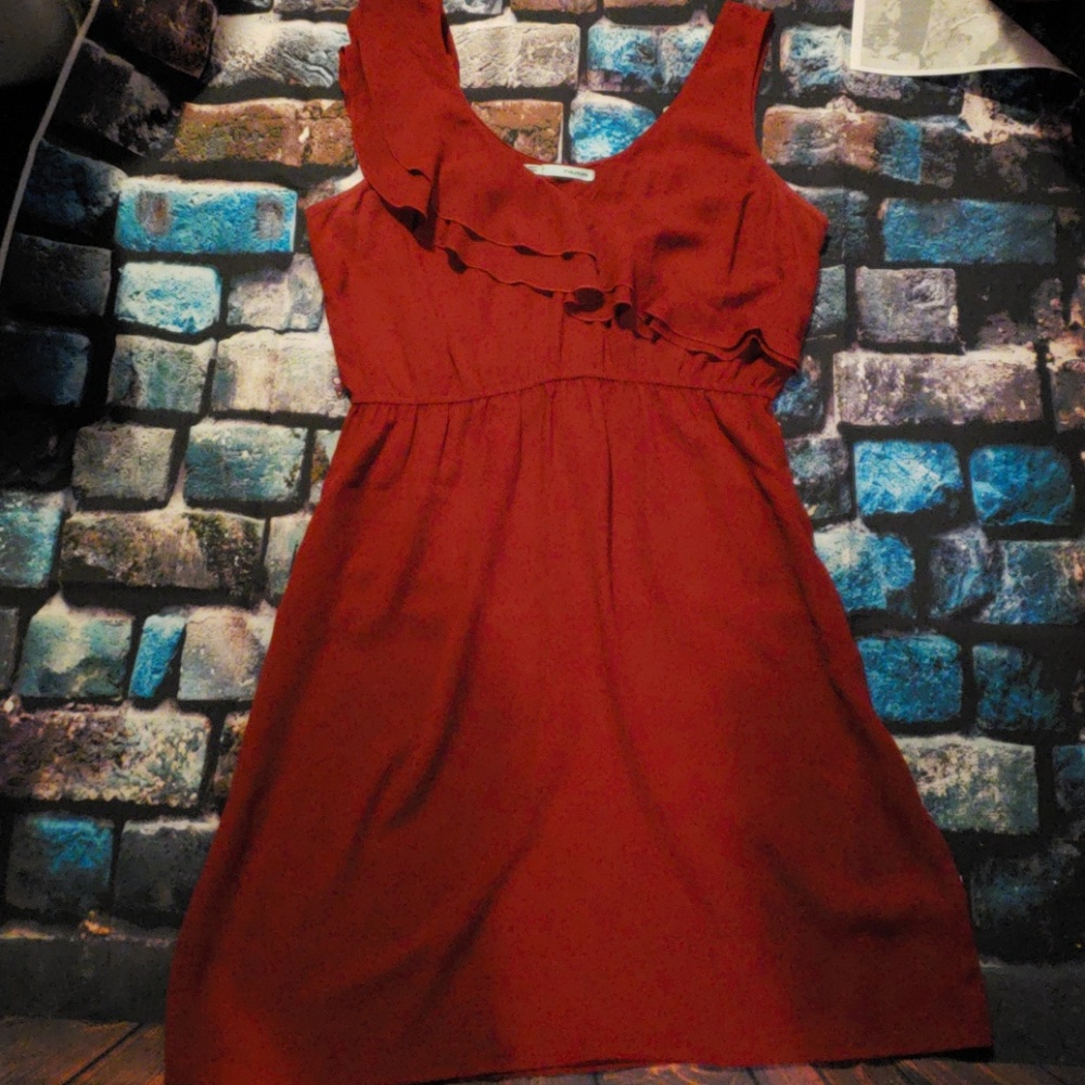 Short red dress